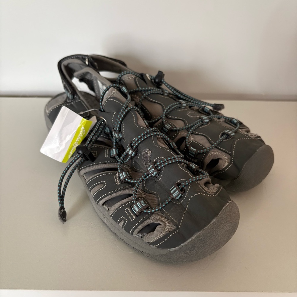 Eddie Bauer Kelowna Water Ready Sandals Grey Blue Size 8 NWT